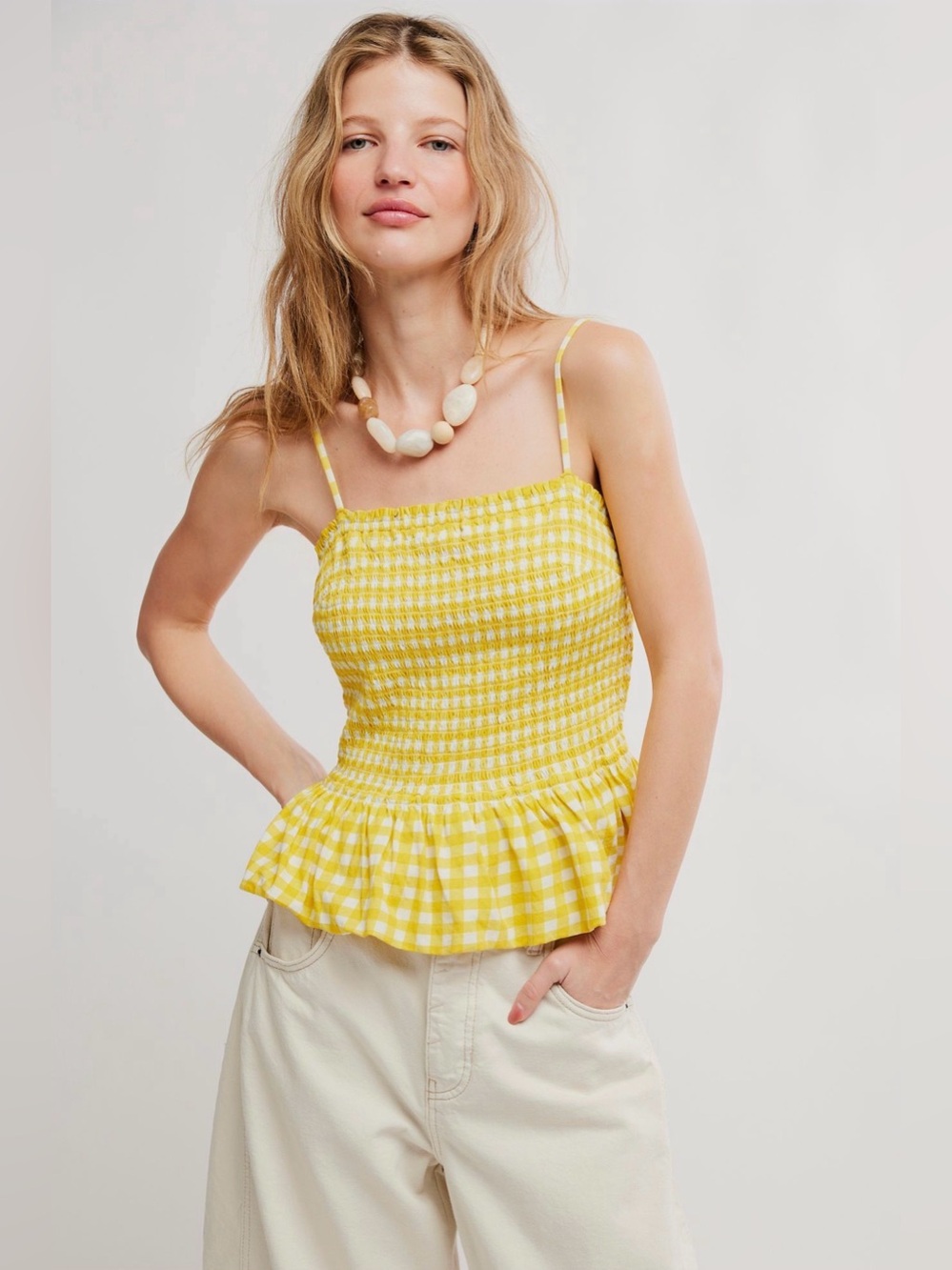Free People Sundance Tank in Dandelion Combo (XL / PTP: 18”-23” flat)($68)